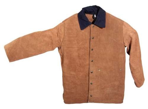 REN-014 - Kurtka robocza skórzana z dwoiny bydlęcej - obrazek 9