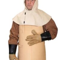 REN-006 - Kaptur skórzany roboczy - skóra naturalna - lico